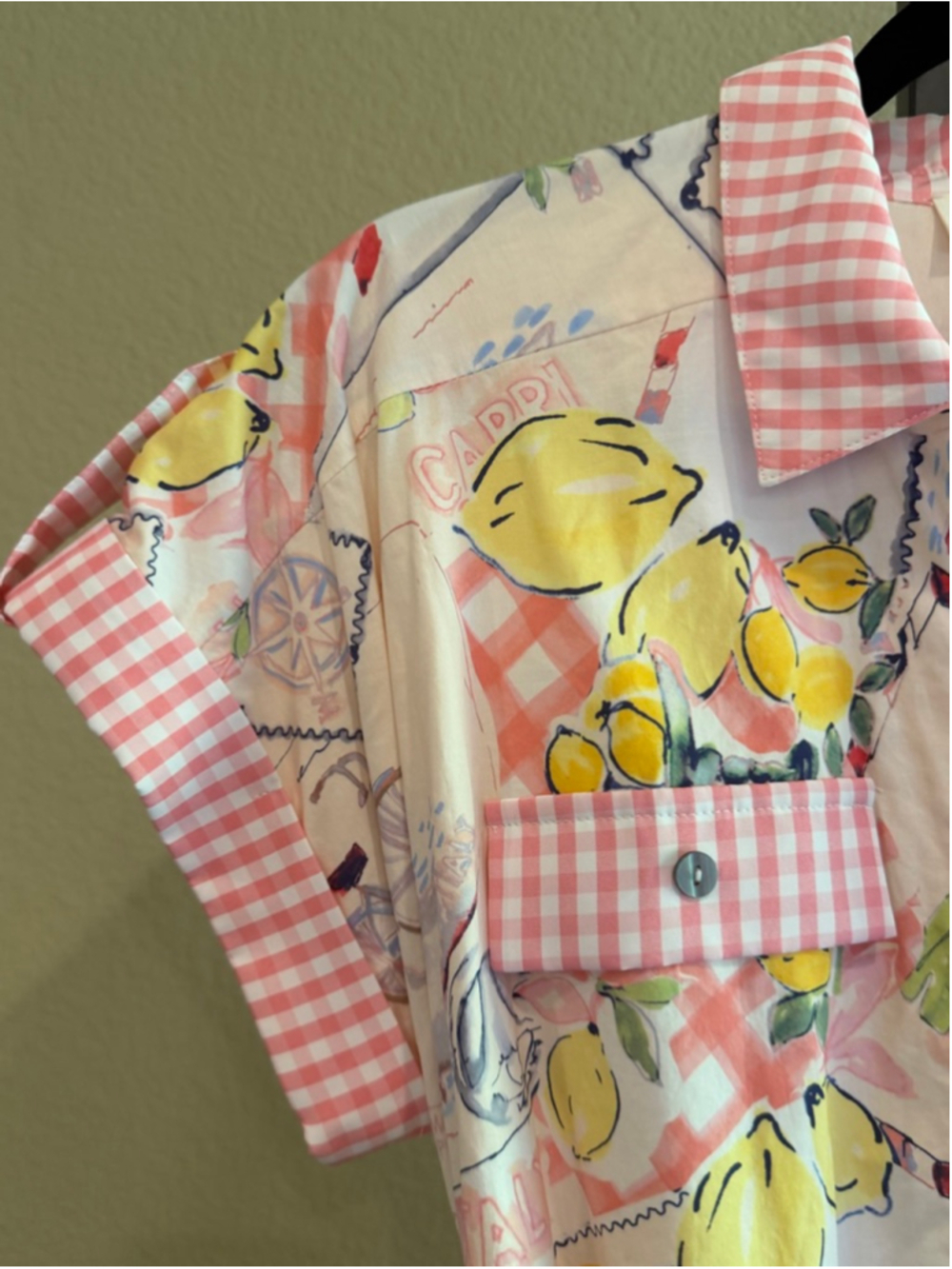 Entro Capri Lemon Mini Dress in Pink Size S - Picture 4 of 7